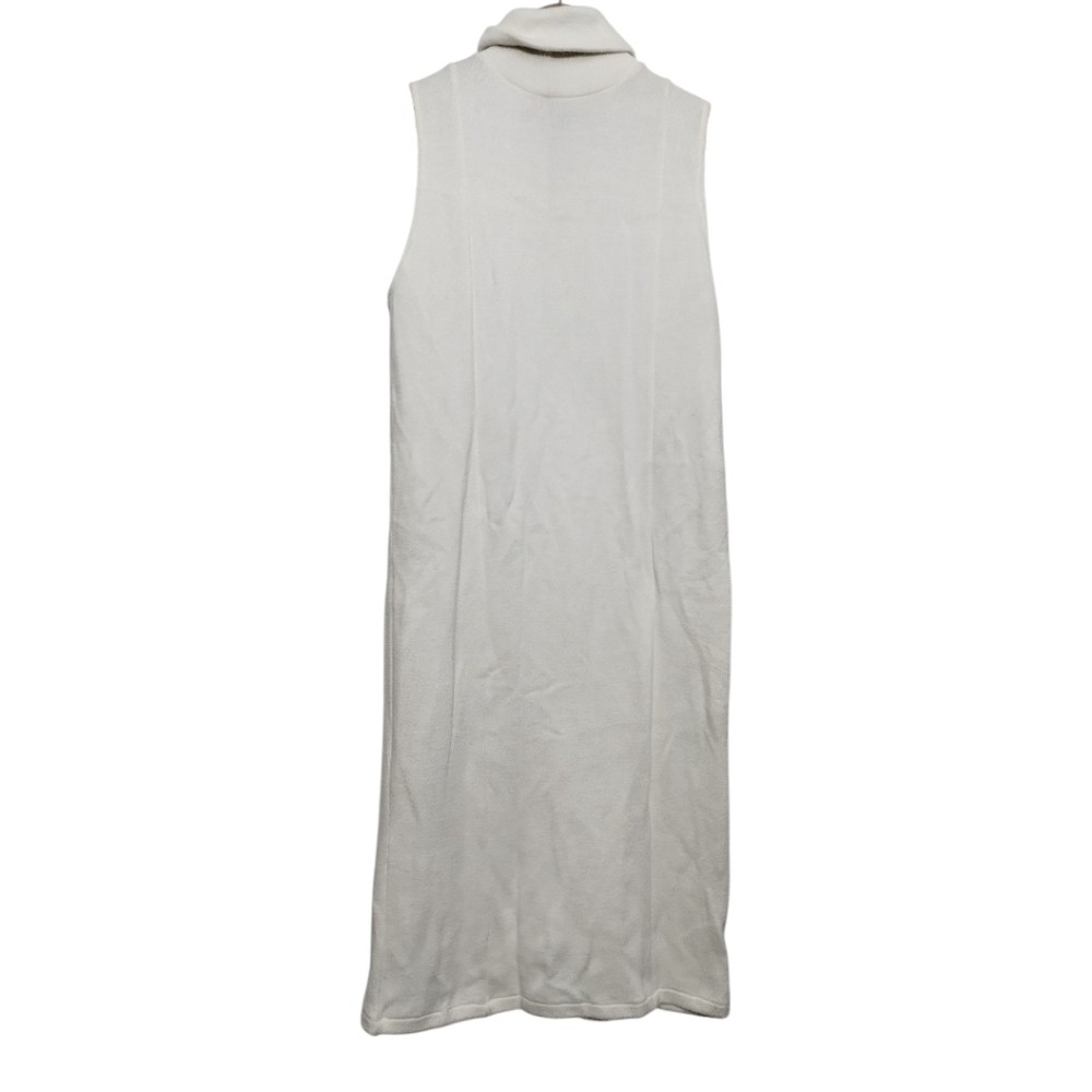 ZARA Knit Turtleneck Midi Sweater Sleeveless Dress Women's S Knit Pullover